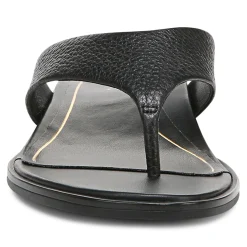 Clearance Vionic Agave Toe Post Sandal Black Leather|Classic Blue|Cream|Gold