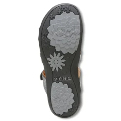 Best Sale Vionic Amber Metallic Adjustable Sandal Black Metallic|Rose Gold|Silver