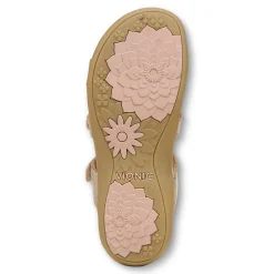 Best Sale Vionic Amber Metallic Adjustable Sandal Black Metallic|Rose Gold|Silver