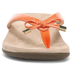 Sale Vionic Bella Toe-Post Sandal Black Patent|Black Print|Gold Cork|Marmalade