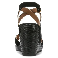 Hot Vionic Bonita Wedge Sandal Gold|Black|Macaroon
