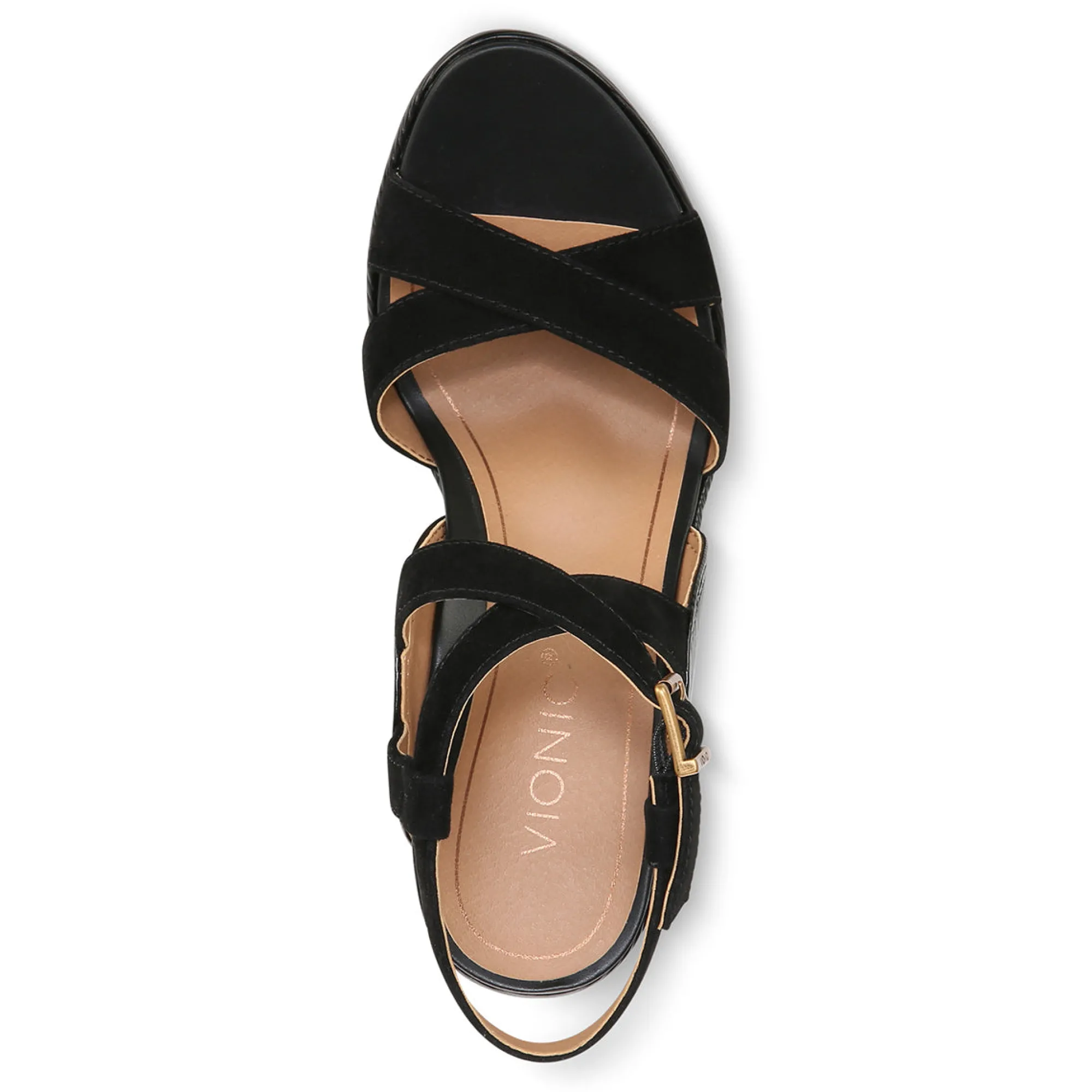 Hot Vionic Bonita Wedge Sandal Gold|Black|Macaroon