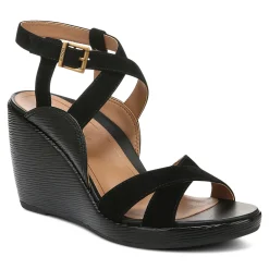 Hot Vionic Bonita Wedge Sandal Gold|Black|Macaroon