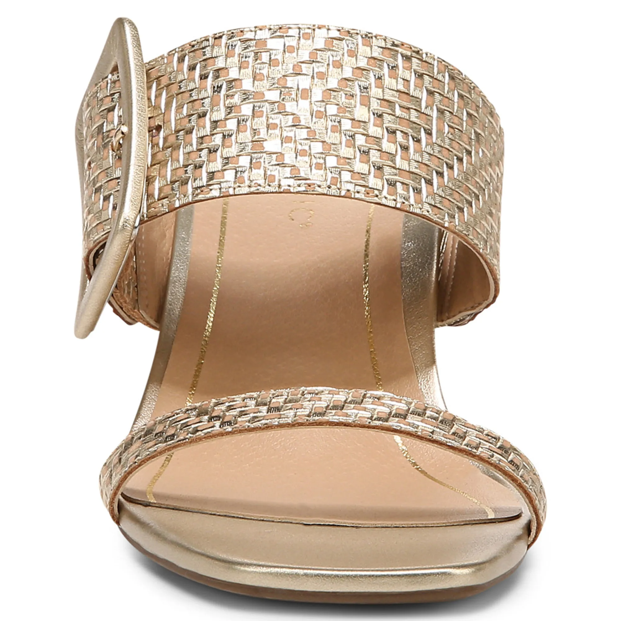 Store Vionic Brookell Heeled Sandal Black Leather|Black Suede|Cream|Gold