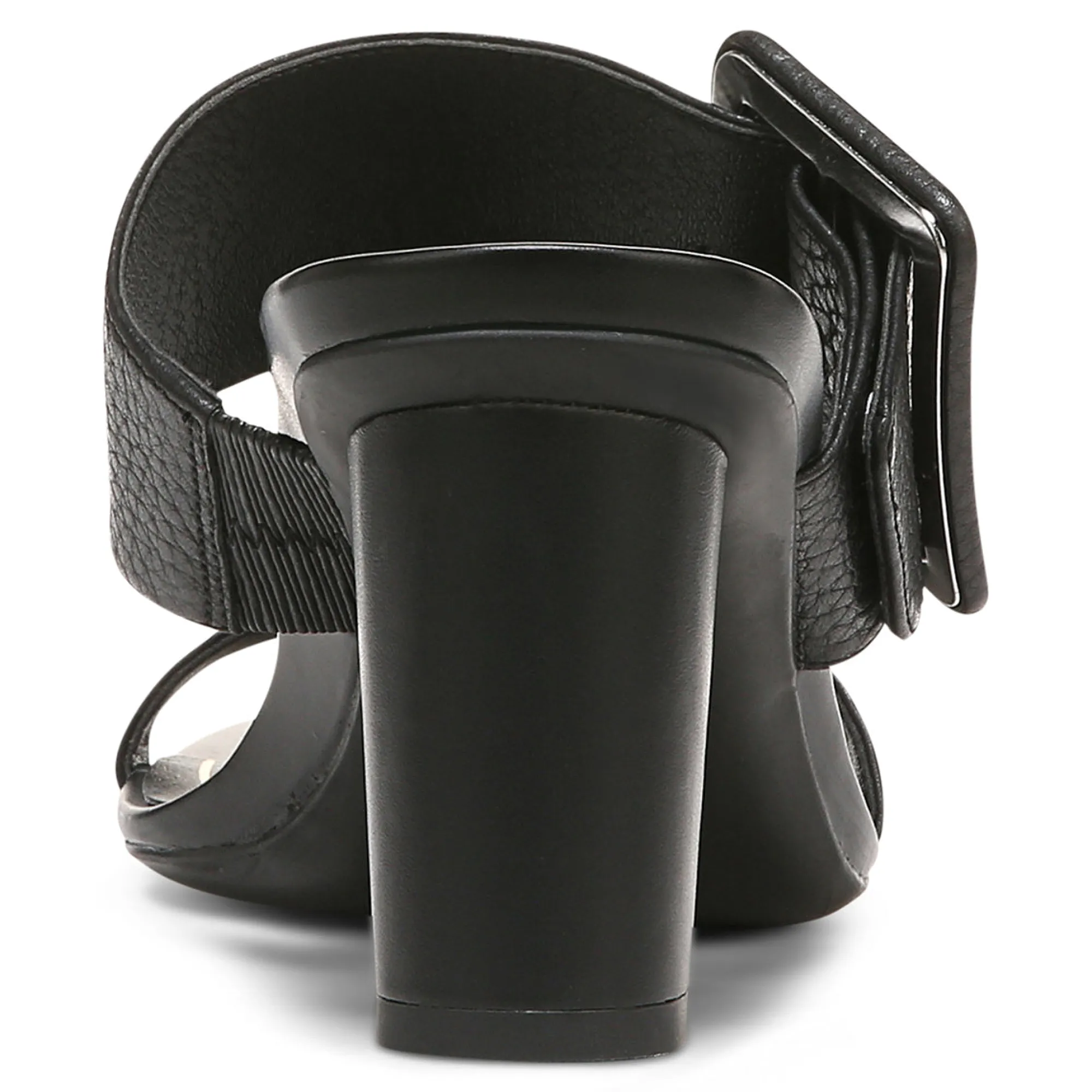 Store Vionic Brookell Heeled Sandal Black Leather|Black Suede|Cream|Gold