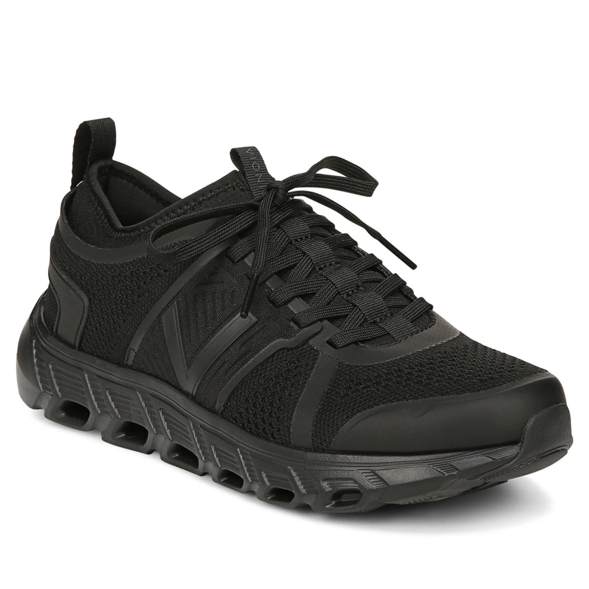 Clearance Vionic Captivate Sneaker Black/Black|Charcoal|Smoked Salmon|White