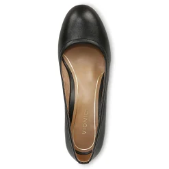 Clearance Vionic Carmel Heel Black|Black Patent Leopard|Crimson Red|Pewter Metallic