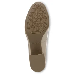 Clearance Vionic Carmel Heel Black|Black Patent Leopard|Crimson Red|Pewter Metallic