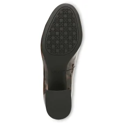 Clearance Vionic Carmel Heel Black|Black Patent Leopard|Crimson Red|Pewter Metallic