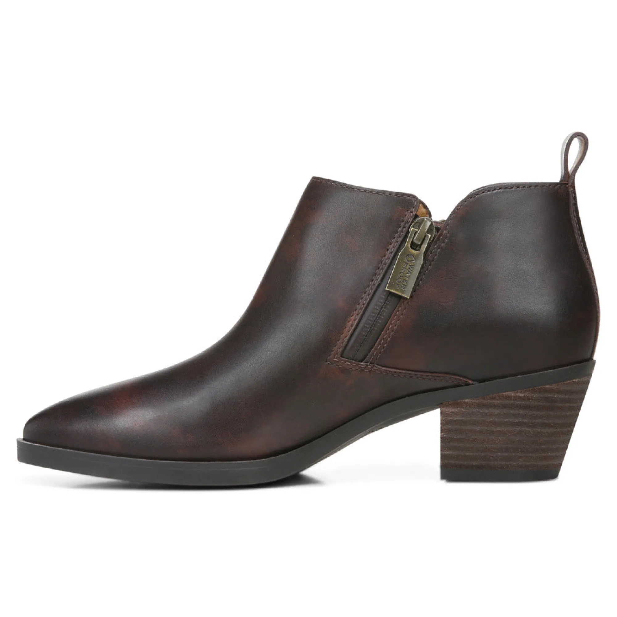 Shop Vionic Cecily Ankle Bootie Black|Calf Hair Tan|Chocolate|Cognac