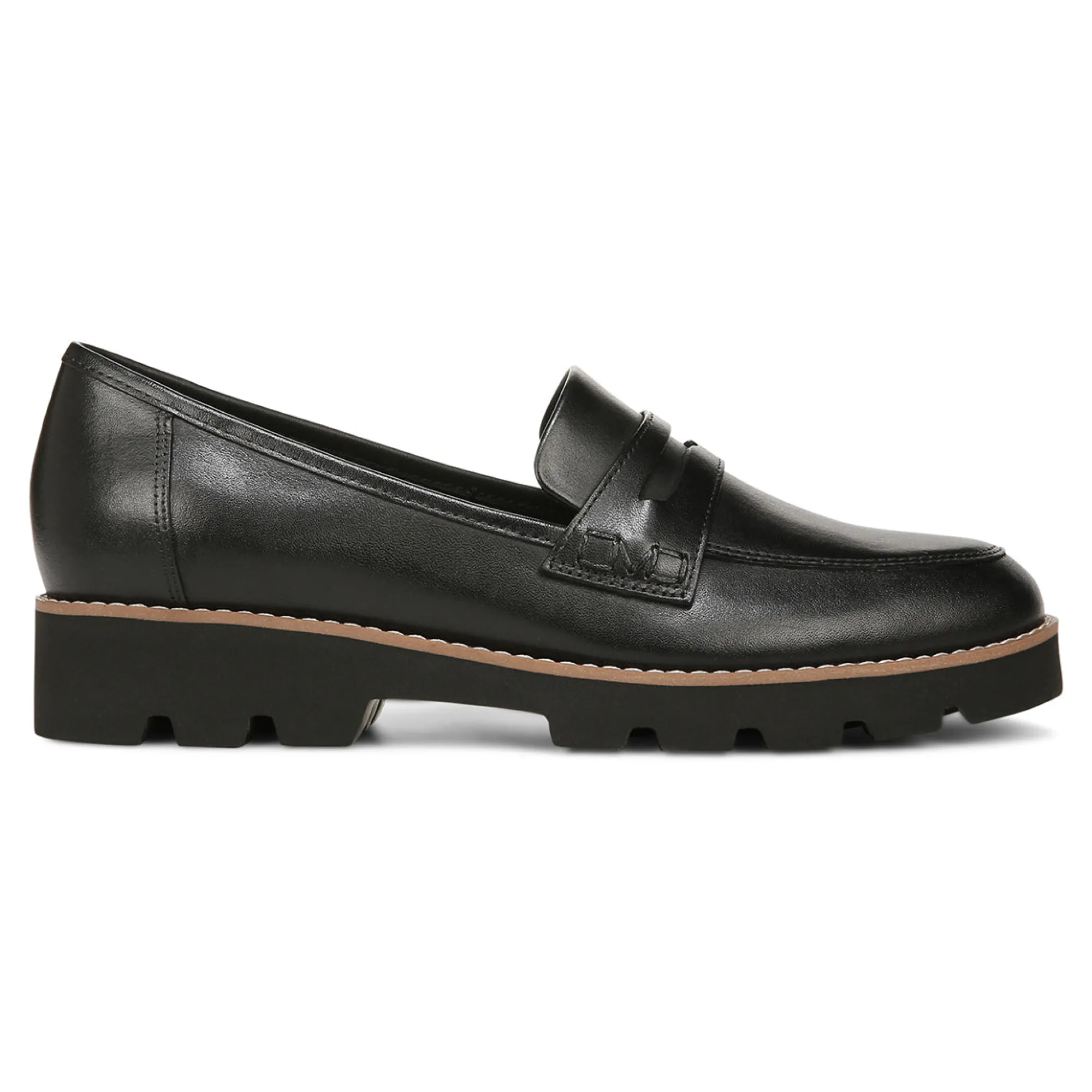 Discount Vionic Cheryl Ii Loafer Black Leather|Sand Suede