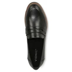Discount Vionic Cheryl Ii Loafer Black Leather|Sand Suede