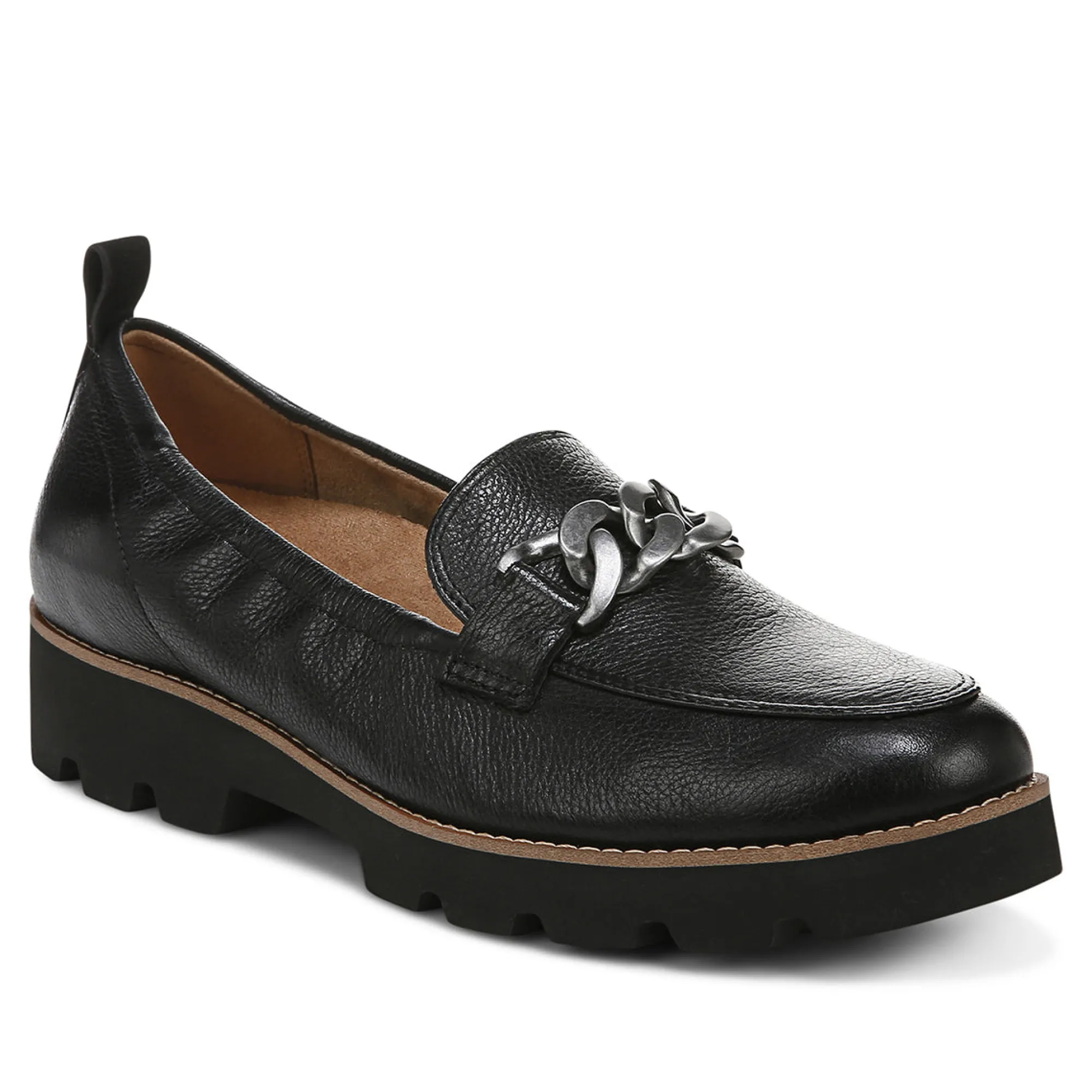 Cheap Vionic Cynthia Loafer Black Metal|Cream