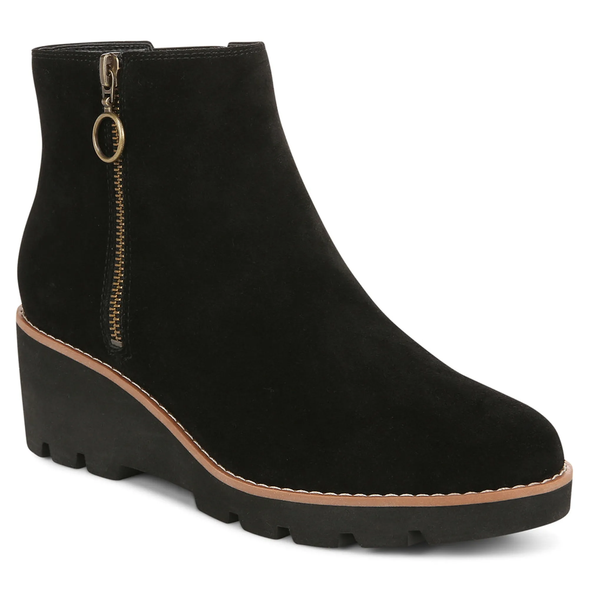 Shop Vionic Hazal Ankle Boot Black Suede|Cognac Suede|Stone Suede