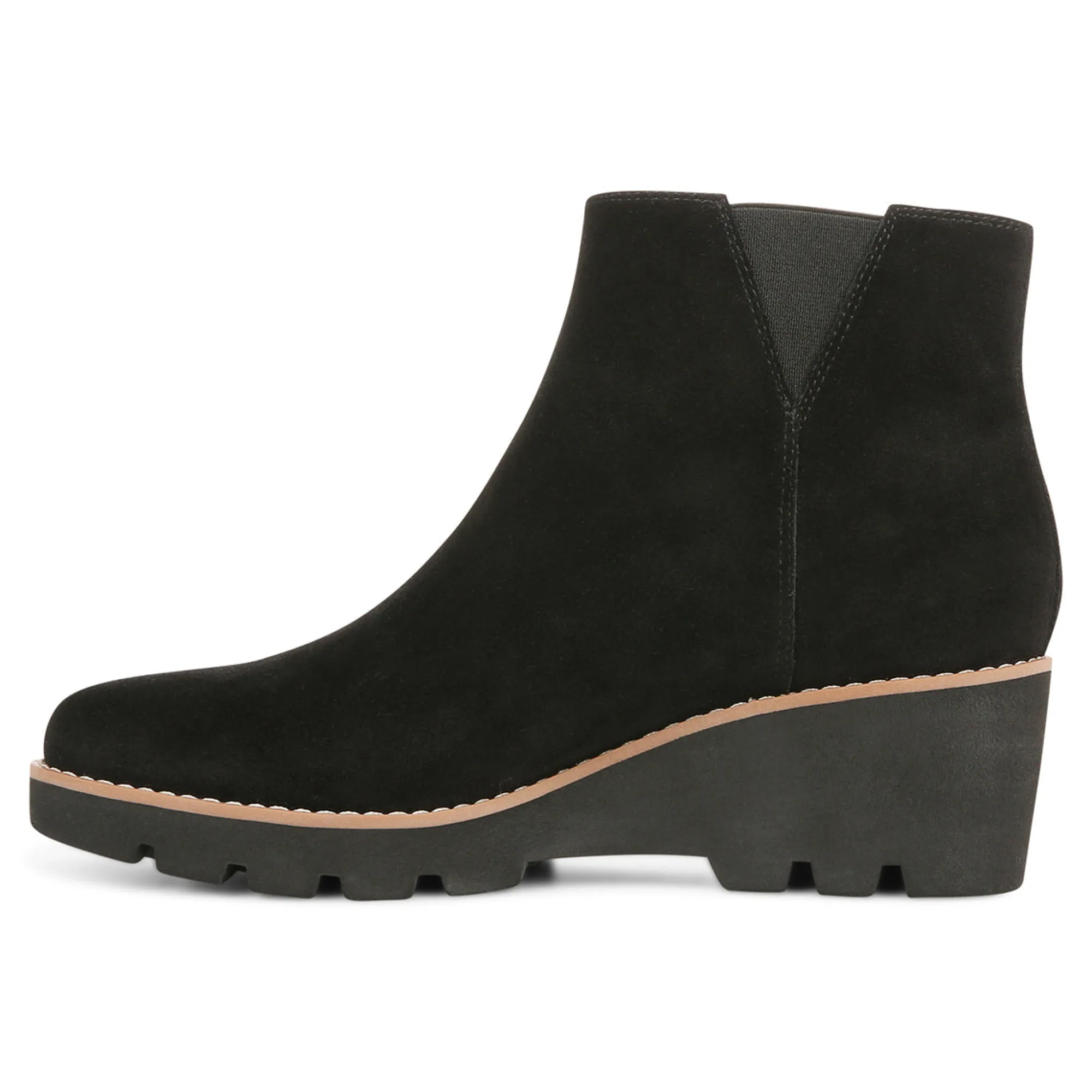 Shop Vionic Hazal Ankle Boot Black Suede|Cognac Suede|Stone Suede