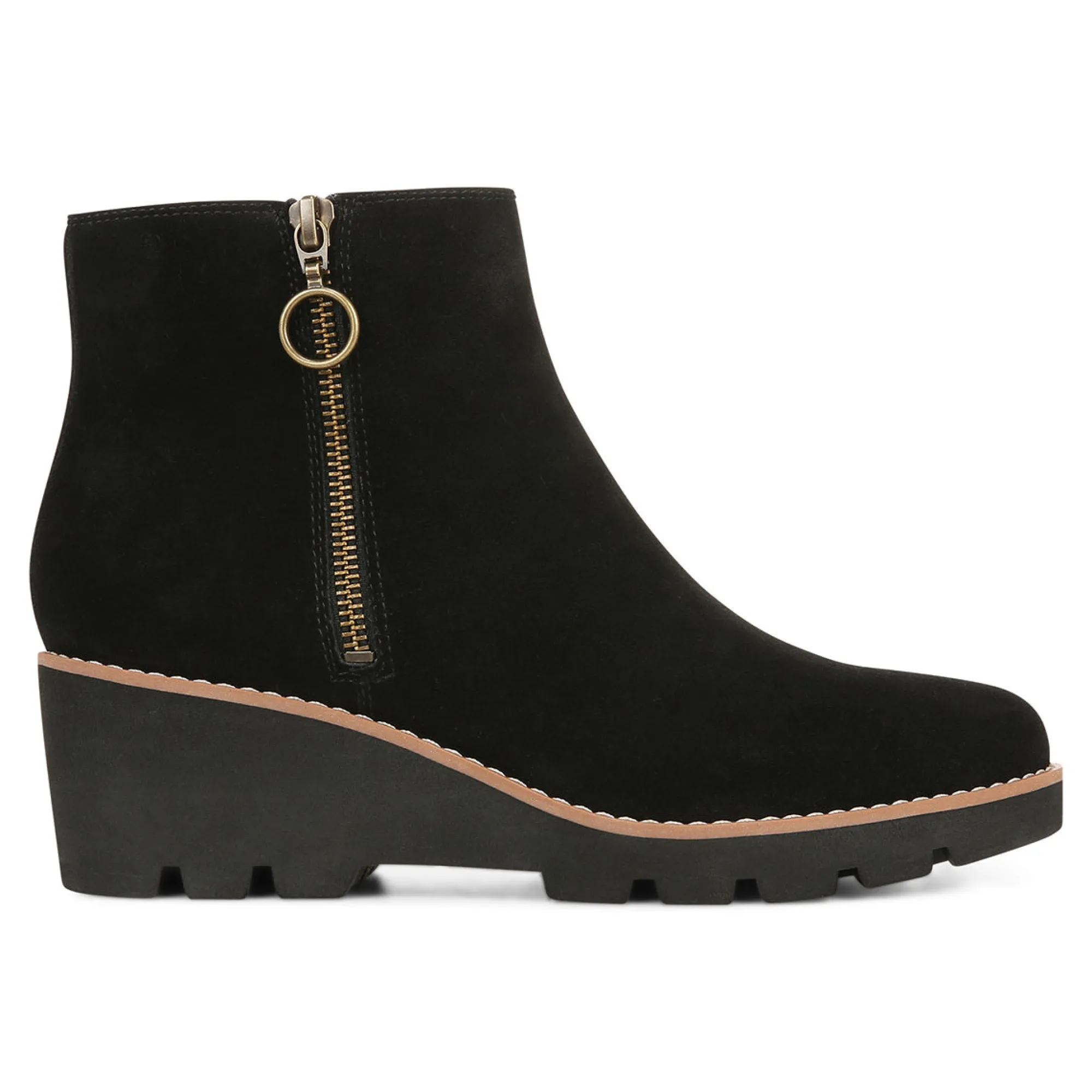Shop Vionic Hazal Ankle Boot Black Suede|Cognac Suede|Stone Suede