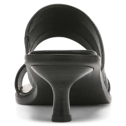 Outlet Vionic Ivelle Kitten Heel Black Tumbled Leather|Macaroon