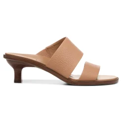 Discount Vionic Ivelle Kitten Heel Black Tumbled Leather|Macaroon