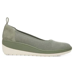 Online Vionic Jacey Knit Wedge Army Green|Black|Charcoal|Shiraz
