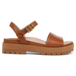 Fashion Vionic Jamie Flatform Sandal Black|Tan