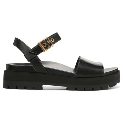 Fashion Vionic Jamie Flatform Sandal Black|Tan