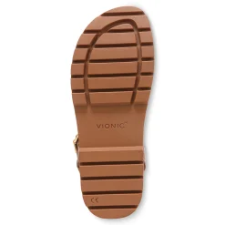 Fashion Vionic Jamie Flatform Sandal Black|Tan