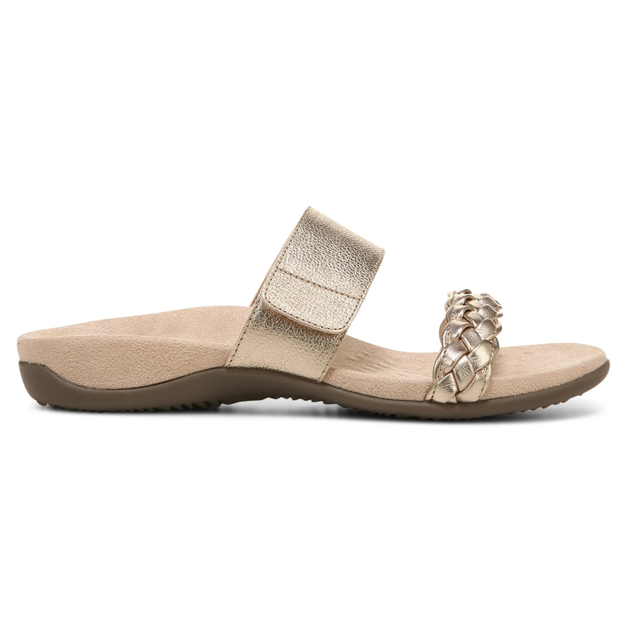 Store Vionic Jeanne Slide Sandal (Wide) Black|Cream|Gold|Rose
