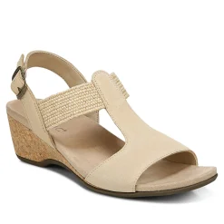 Clearance Vionic Kaytie Wedge Sandal Black|Blue Haze|Clay|Semolina