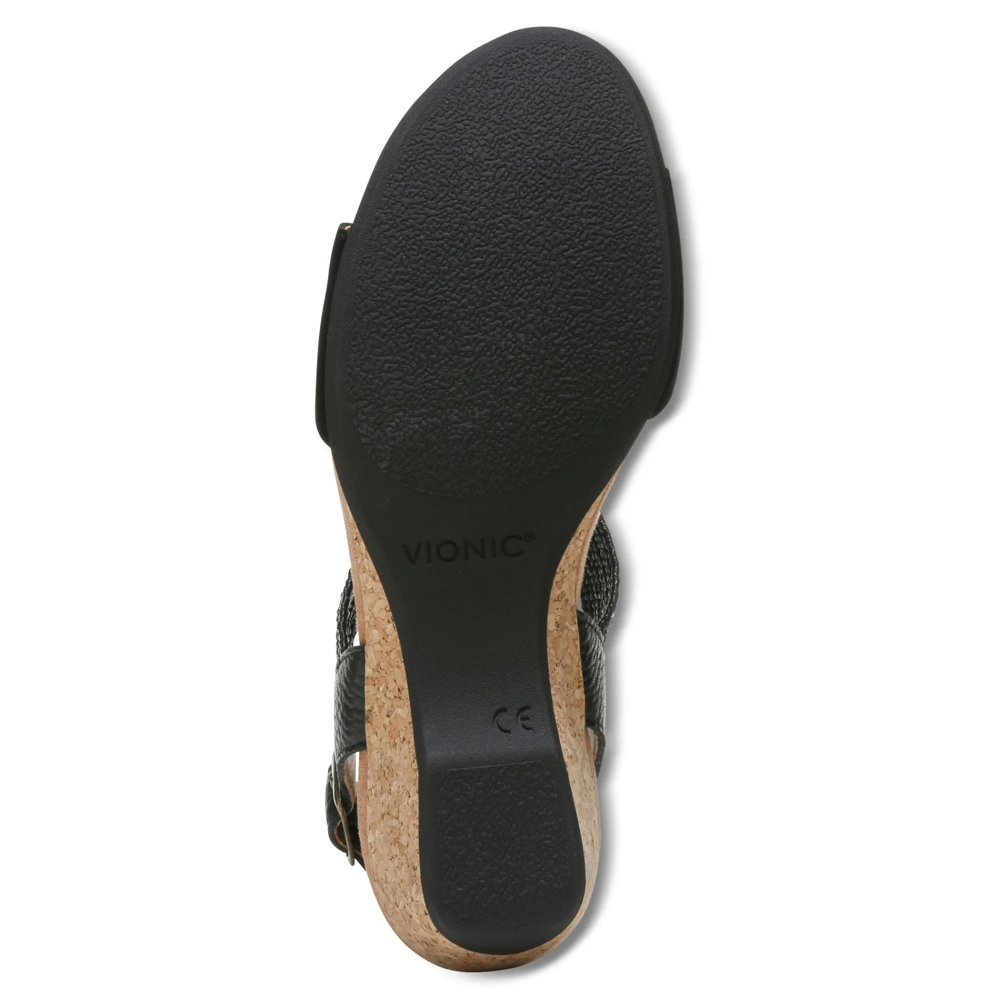 Clearance Vionic Kaytie Wedge Sandal Black|Blue Haze|Clay|Semolina