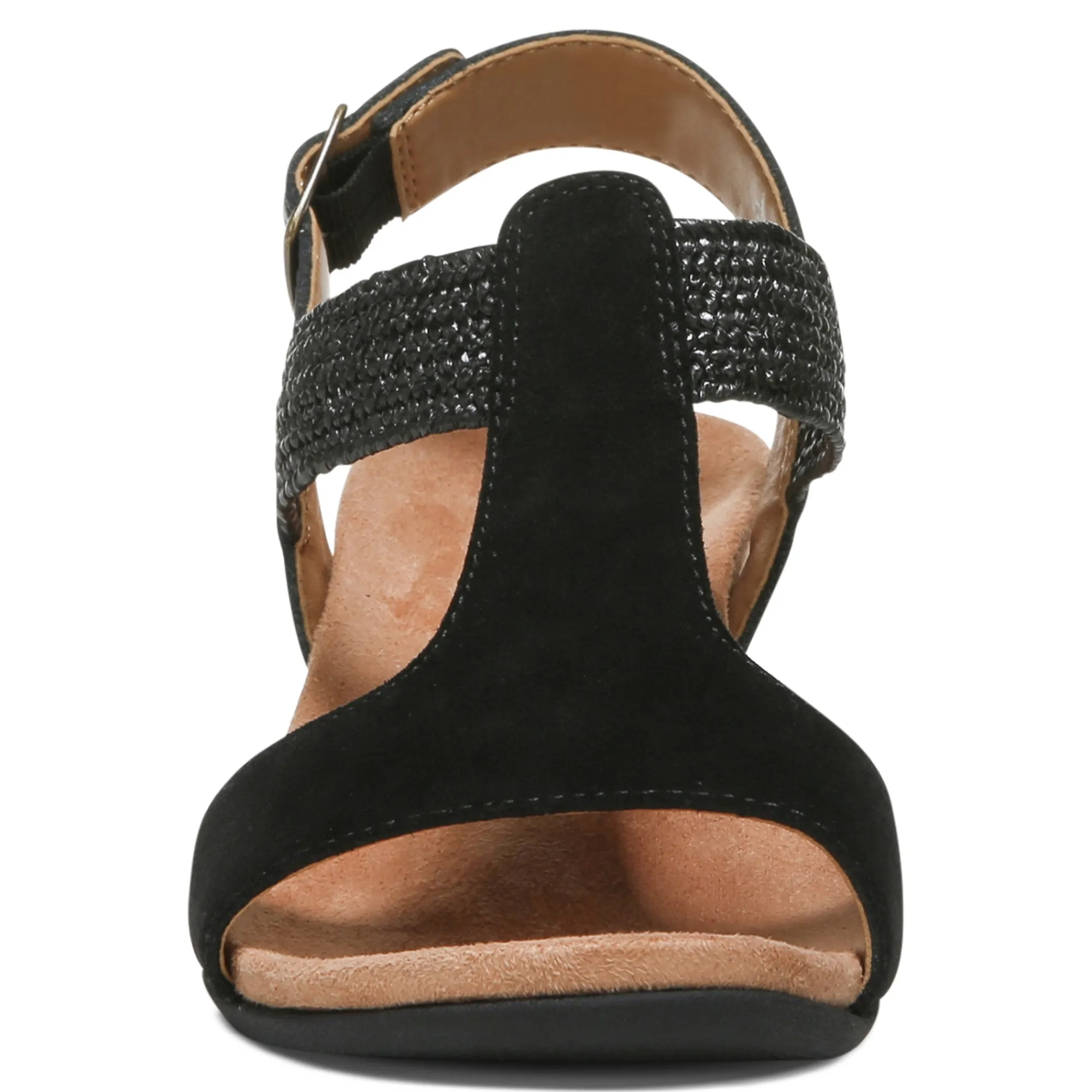 Clearance Vionic Kaytie Wedge Sandal Black|Blue Haze|Clay|Semolina