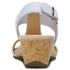 Clearance Vionic Kaytie Wedge Sandal Black|Blue Haze|Clay|Semolina