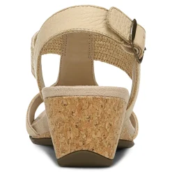 Clearance Vionic Kaytie Wedge Sandal Black|Blue Haze|Clay|Semolina