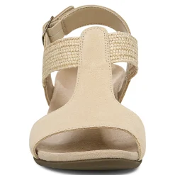 Clearance Vionic Kaytie Wedge Sandal Black|Blue Haze|Clay|Semolina
