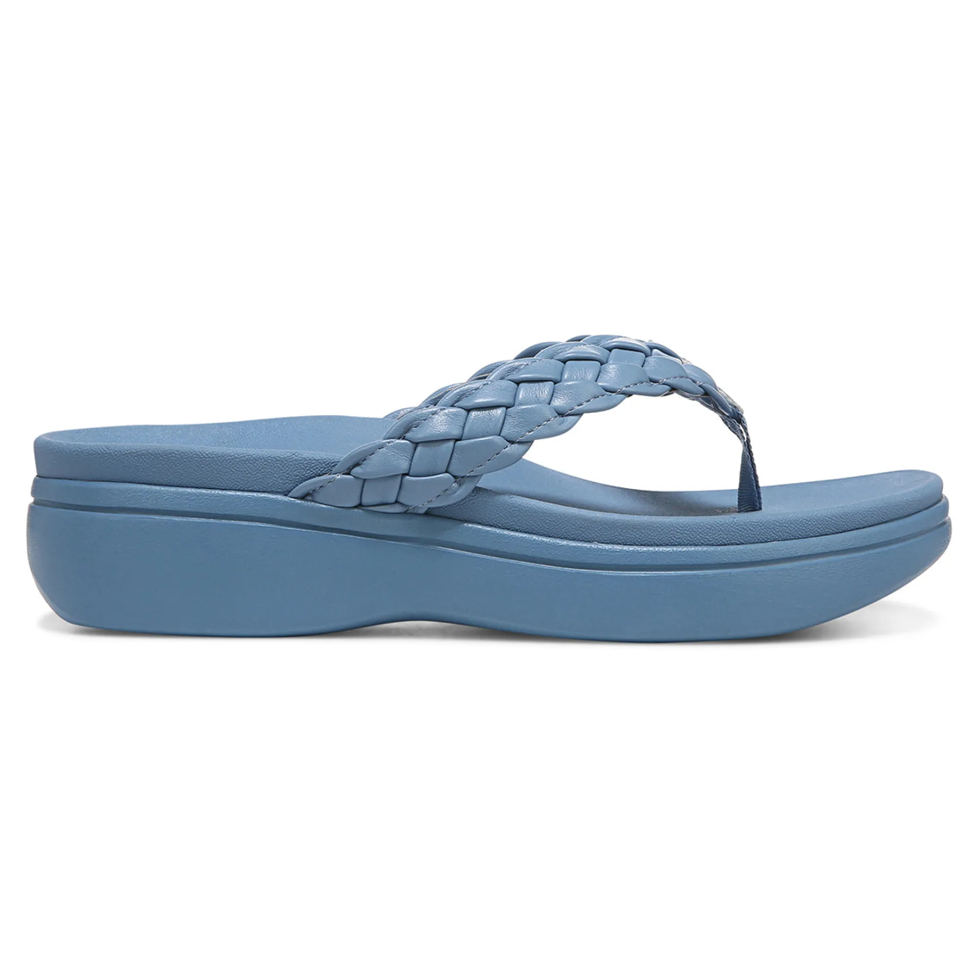 New Vionic Kenji Platform Sandal Ii Blue Shadow|Menta|Shell Pink