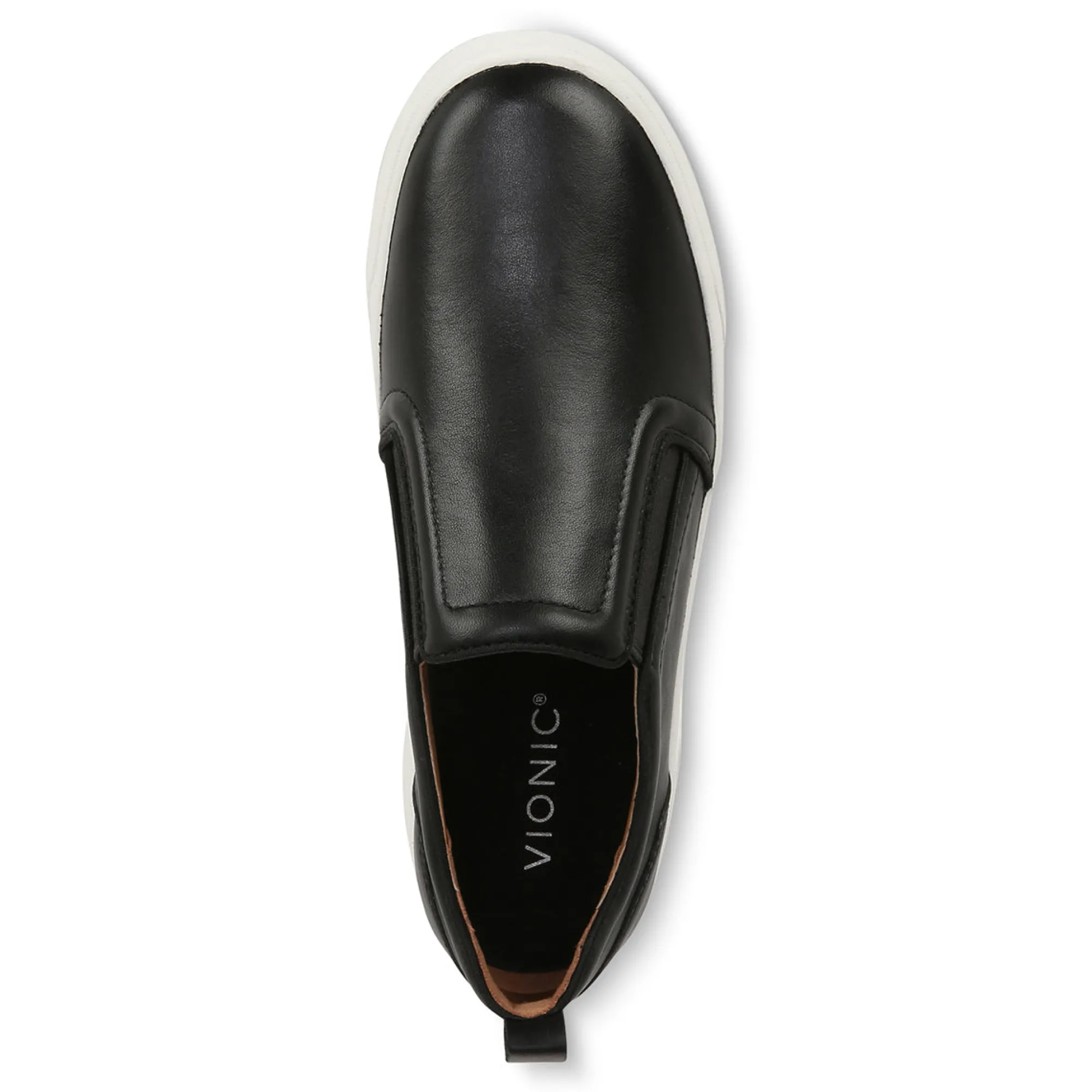 Outlet Vionic Kimmie Sneaker (Wide) Black Leather