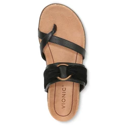 Cheap Vionic Landyn Slide Sandal Black|Blue Shadow|Clay|Cream