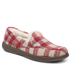 Store Vionic Lynez Slipper Ii Blue Plaid|Cloud Pink|Fuji Apple|Semolina