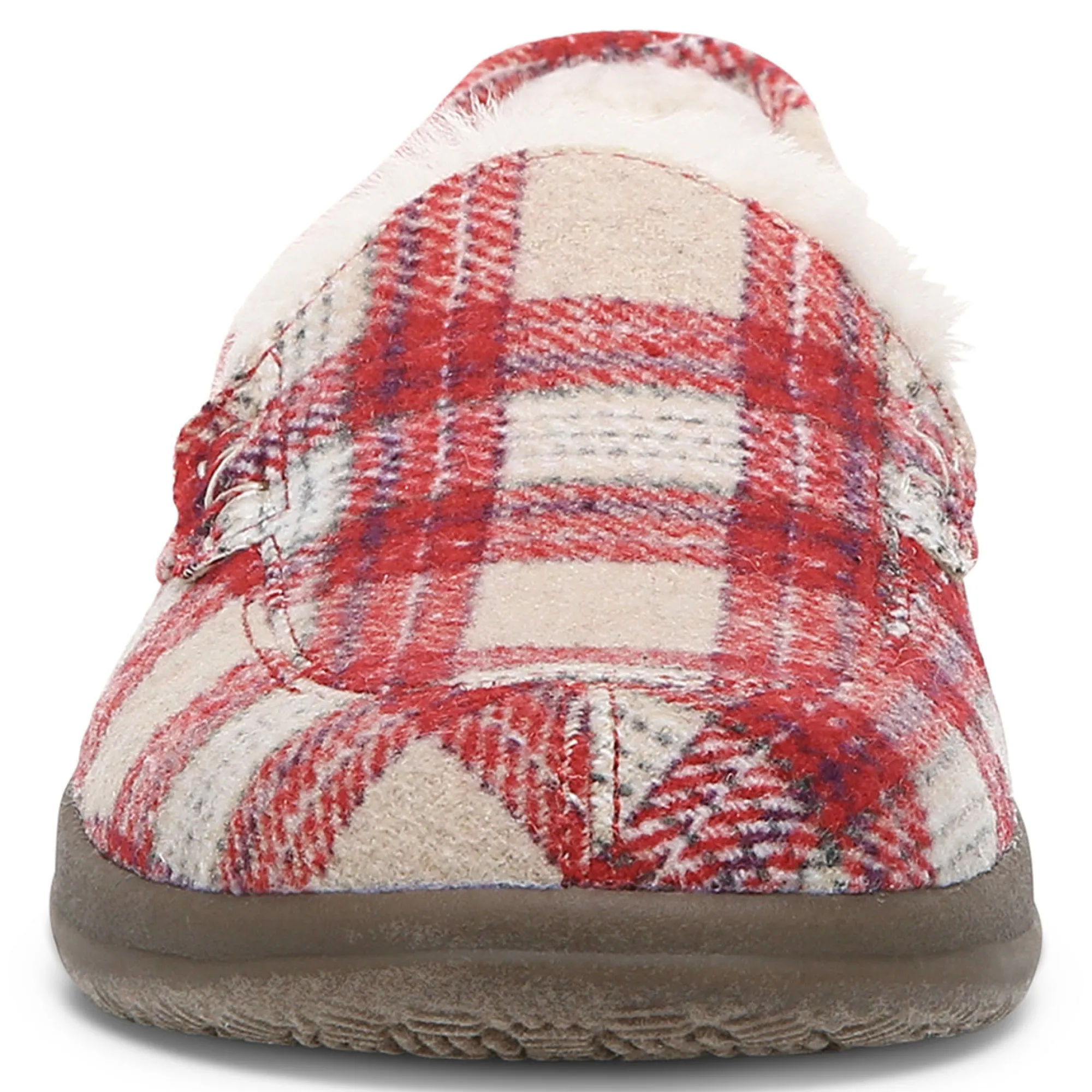 Store Vionic Lynez Slipper Ii Blue Plaid|Cloud Pink|Fuji Apple|Semolina