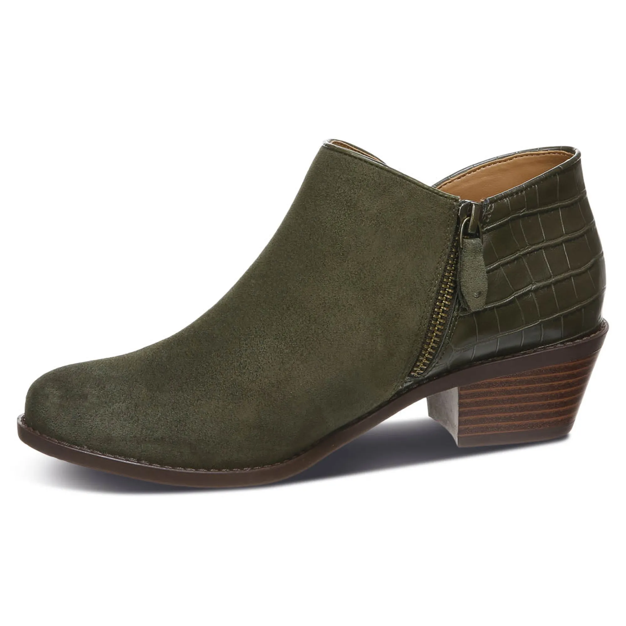 Store Vionic Marissa Ankle Bootie (Wide) Black|Chocolate|Olive