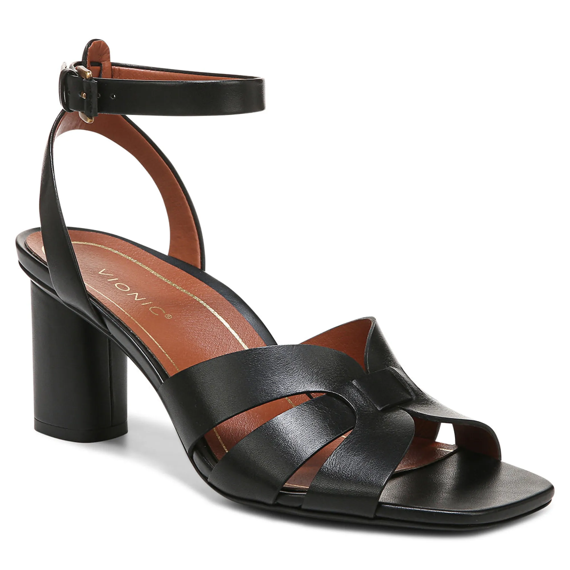 Shop Vionic Marrin Heeled Sandal Black