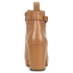 Fashion Vionic Nella Ankle Boot Black Leather|Camel Leather