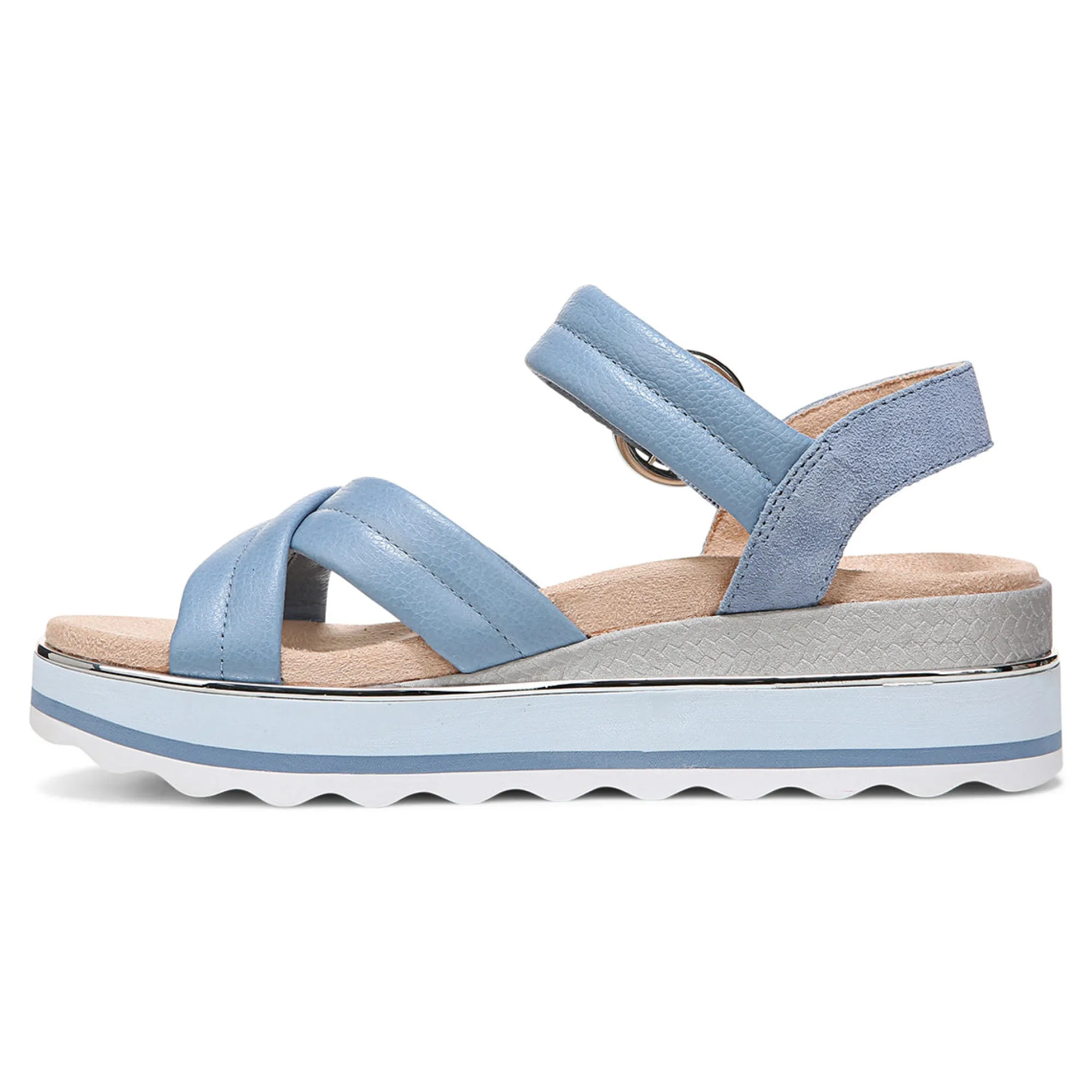 Outlet Vionic Reyna Platform Sandal Black|Blue Shadow|Cream|Vapor