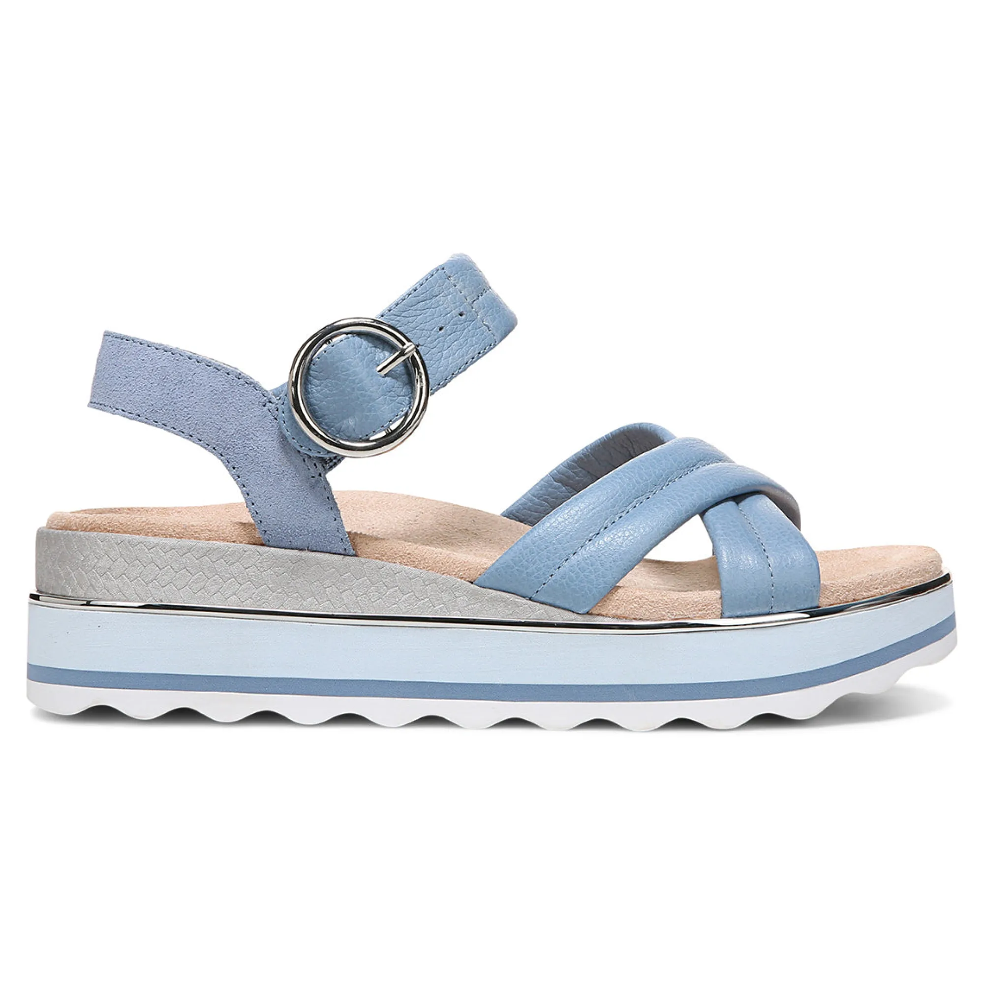 Outlet Vionic Reyna Platform Sandal Black|Blue Shadow|Cream|Vapor