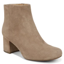 Shop Vionic Sibley Ankle Boot Black Leather|Taupe Suede