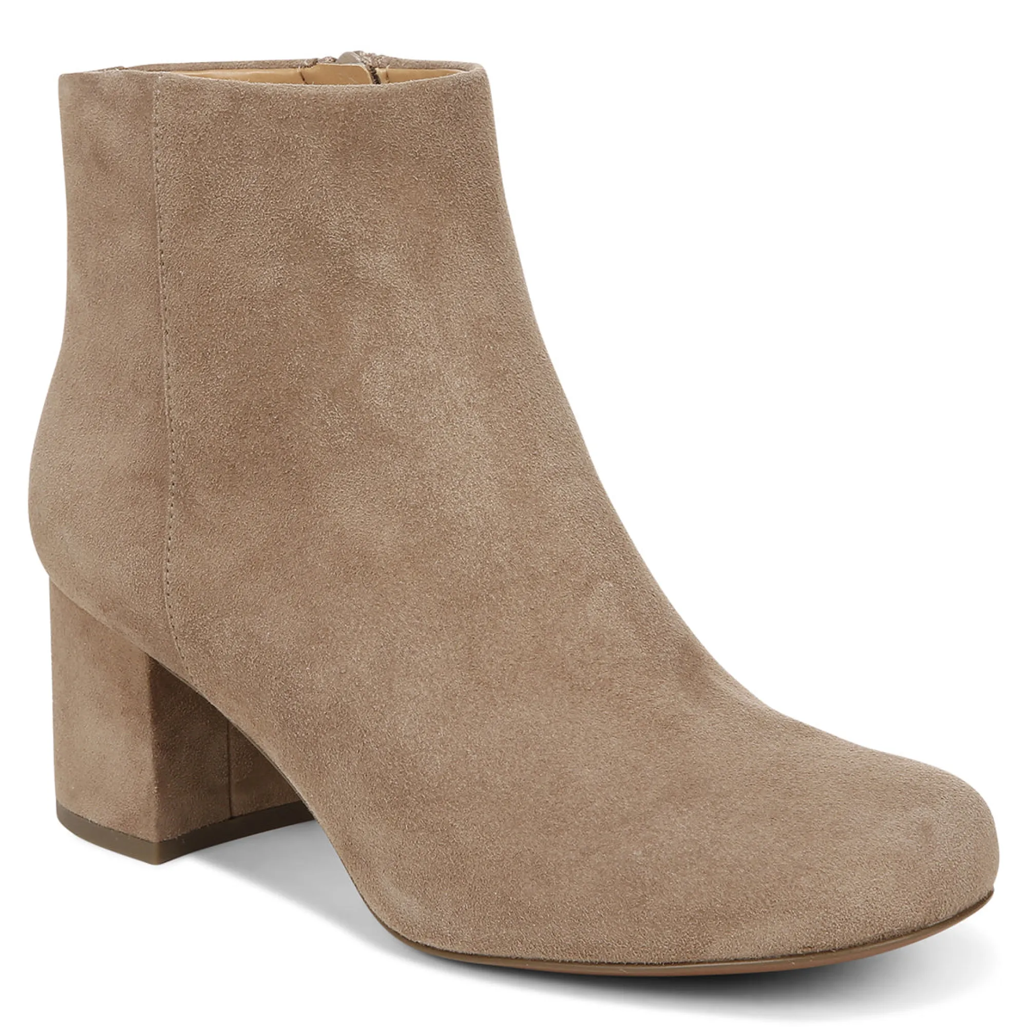 Shop Vionic Sibley Ankle Boot Black Leather|Taupe Suede