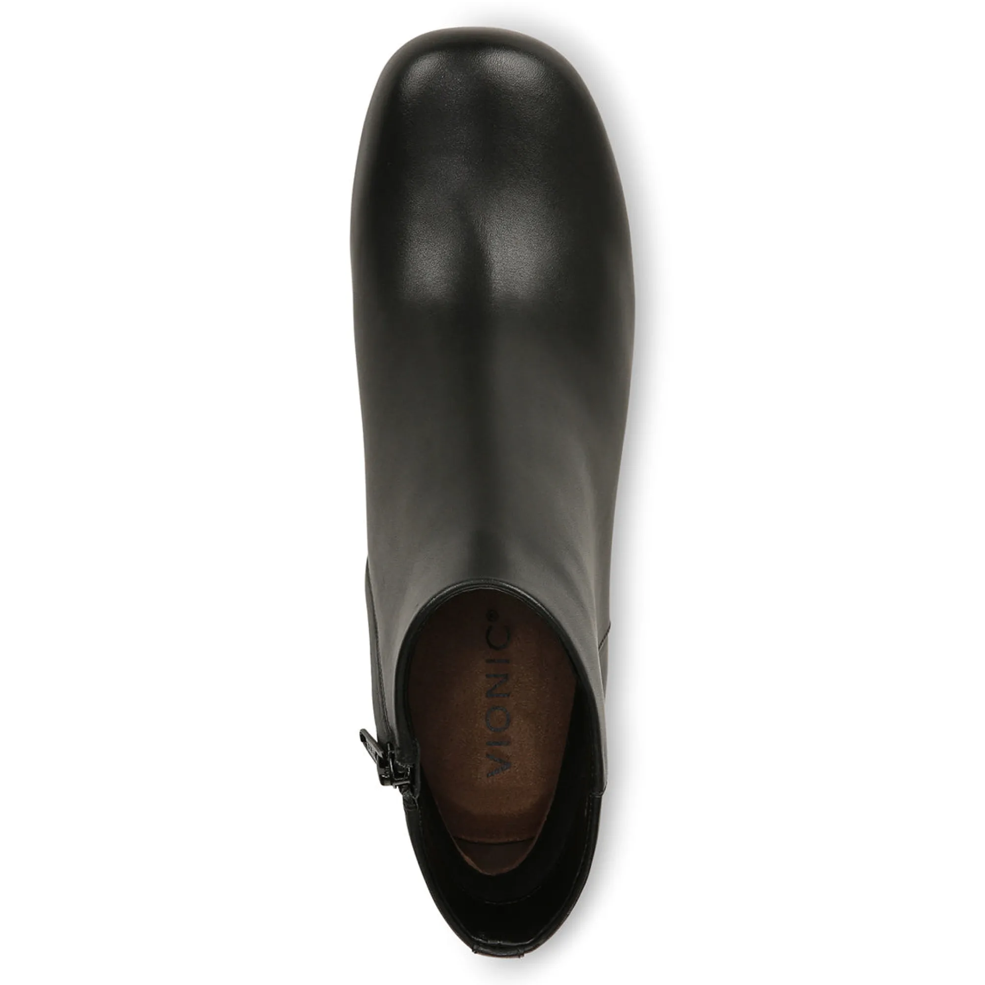 Shop Vionic Sibley Ankle Boot Black Leather|Taupe Suede