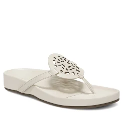 Clearance Vionic Solari Toe Post Sandal Clay|Black|Cream