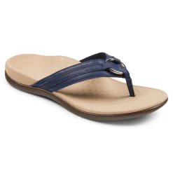 Cheap Vionic Tide Aloe Toe Post Sandal Black|Black Leather|Champagne|Lavender