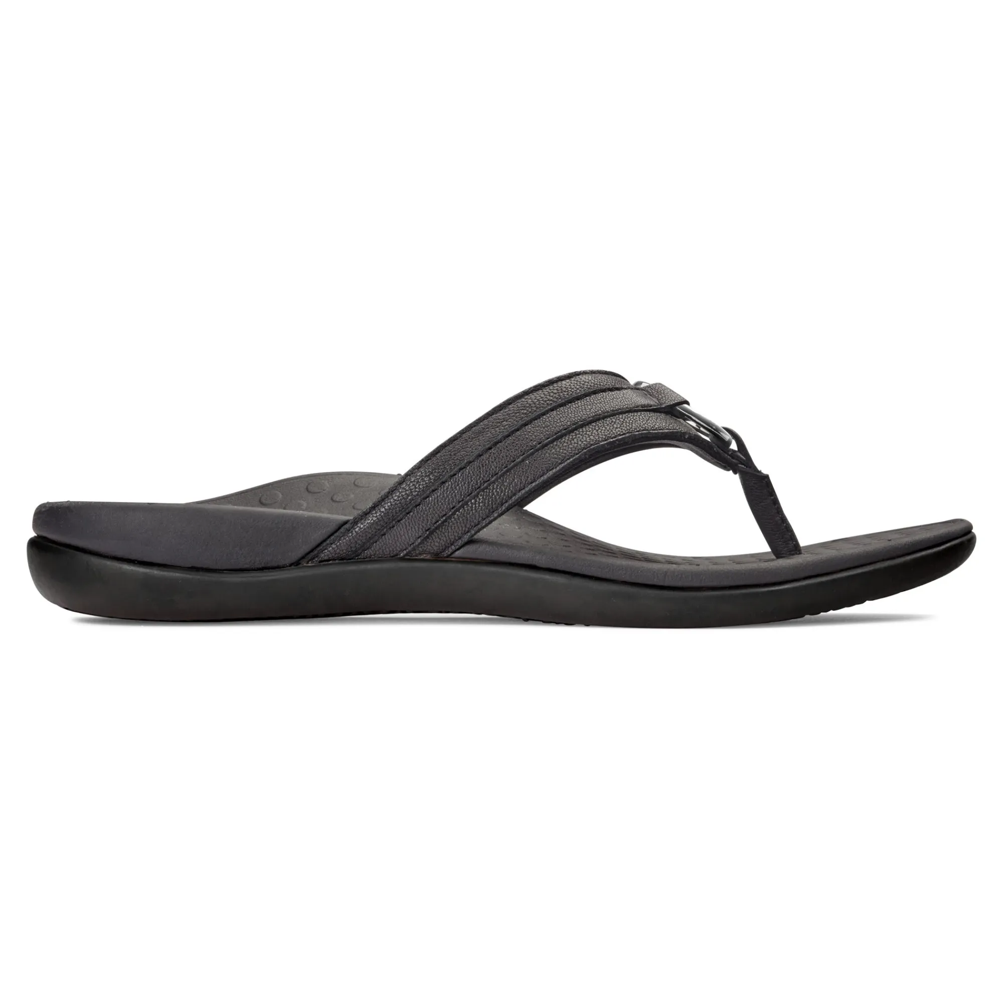 Cheap Vionic Tide Aloe Toe Post Sandal Black|Black Leather|Champagne|Lavender