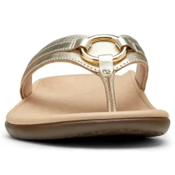 Cheap Vionic Tide Aloe Toe Post Sandal Black|Black Leather|Champagne|Lavender